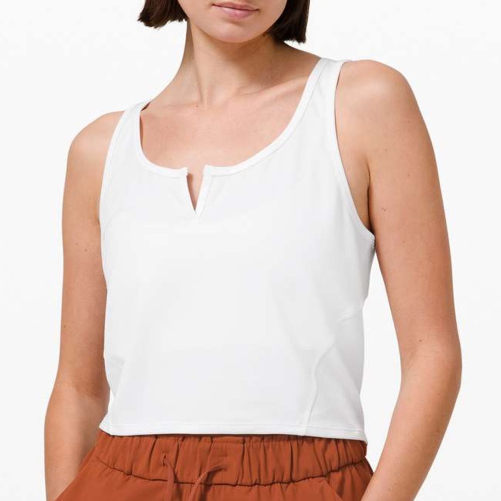 Lululemon Cropped Henley Tank Top